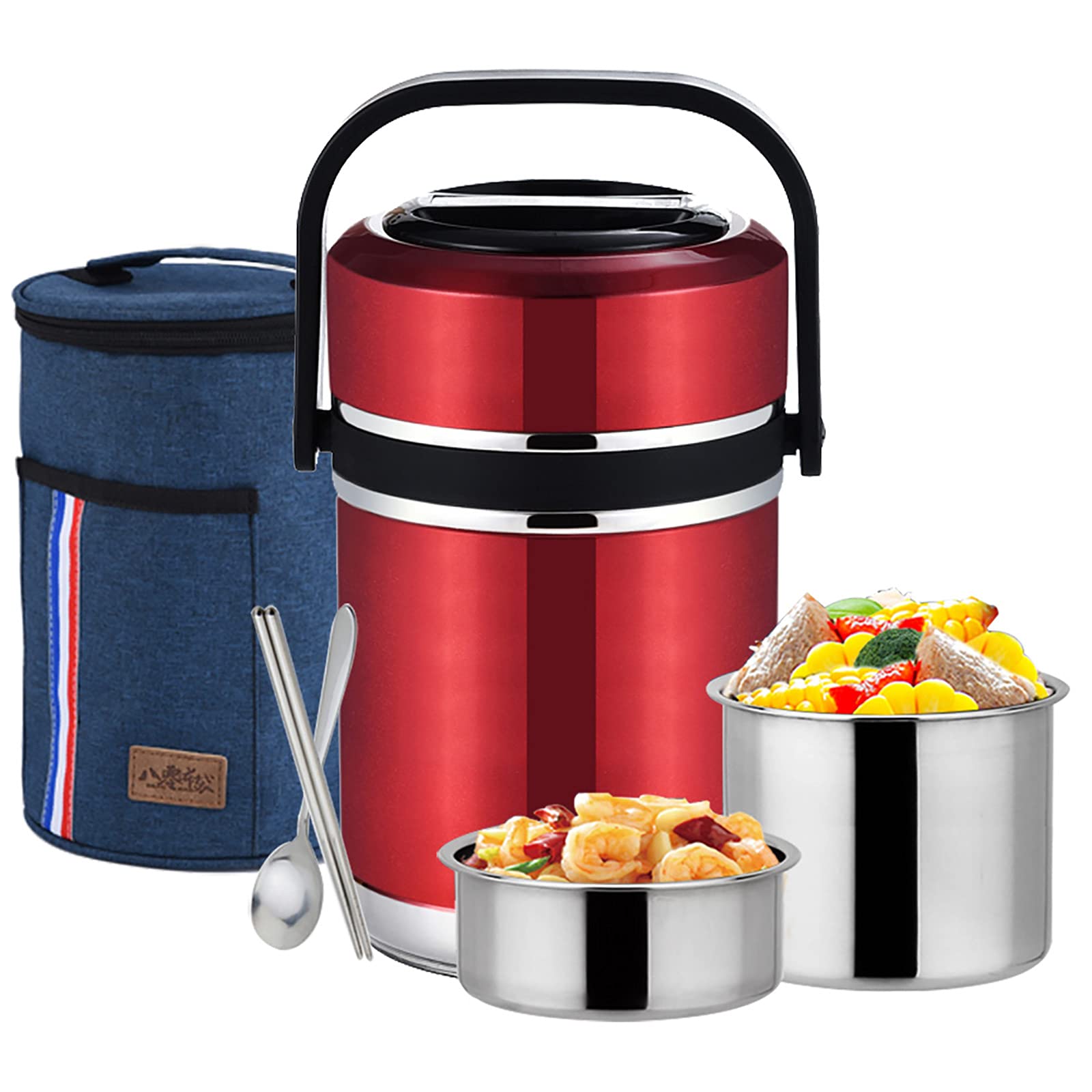 Boîte À Lunch Isolée Sous Vide En Acier Inoxydable Sus304