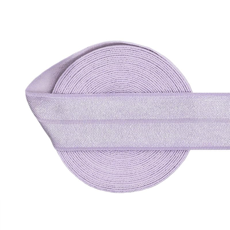 Nine Looms Picot Loop Elastic Band for Sewing 5 Yard 1" 25mm Light Orchid Roll Spool Decorative Frilly Lace Stretchy Ribbon for Lingerie Underwear Sewing Trim (5Y Light Orchid) — image 1