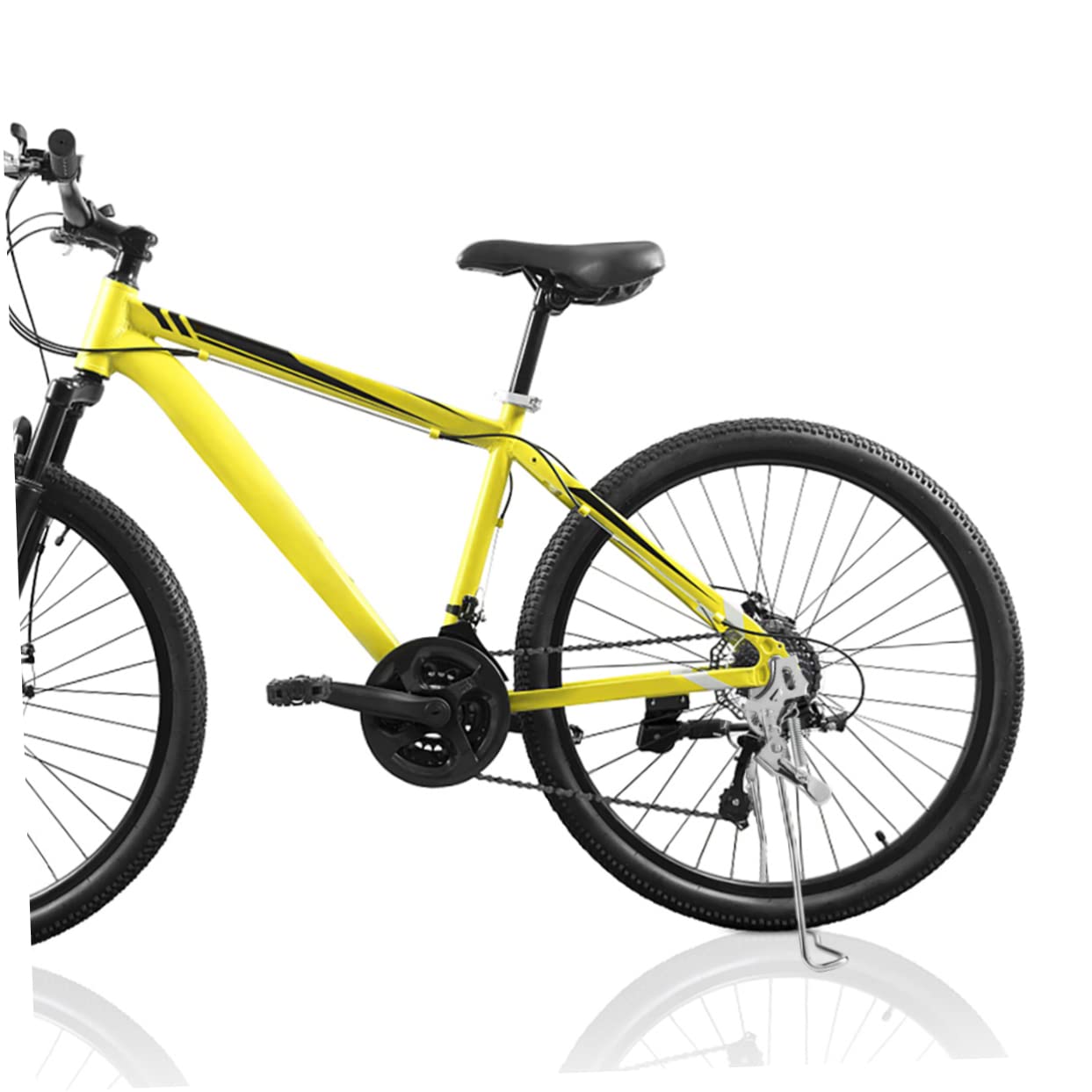 Béquille de Vélo 20 Pouces Double Support de Stationnement Argenté