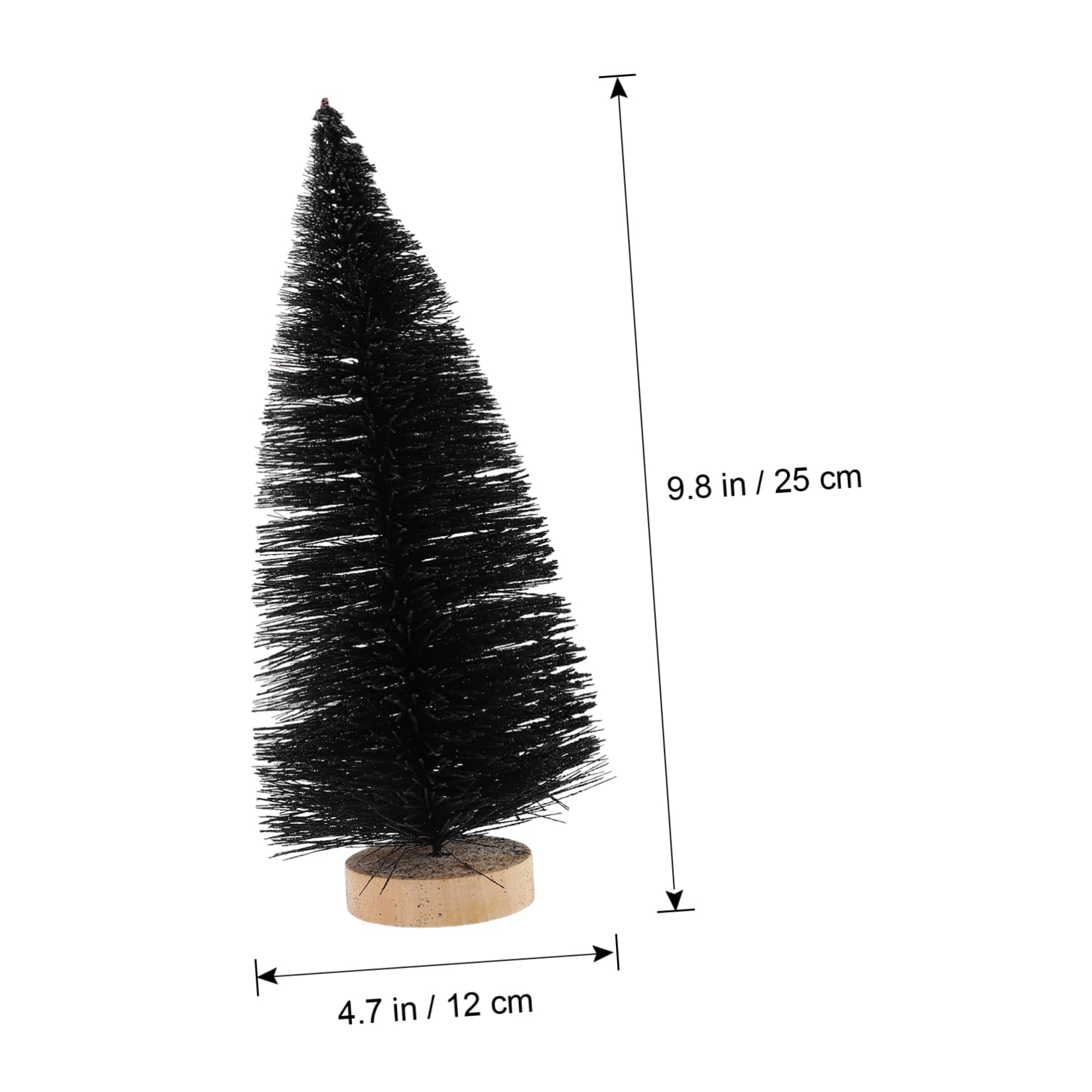 TOPBATHY 5 Pz piccolo albero di natale nero christmas party centrotavola natalizio mini albero di natale da tavolo addobbi per alberi di natale arredamento piccoli alberi di natale plastica