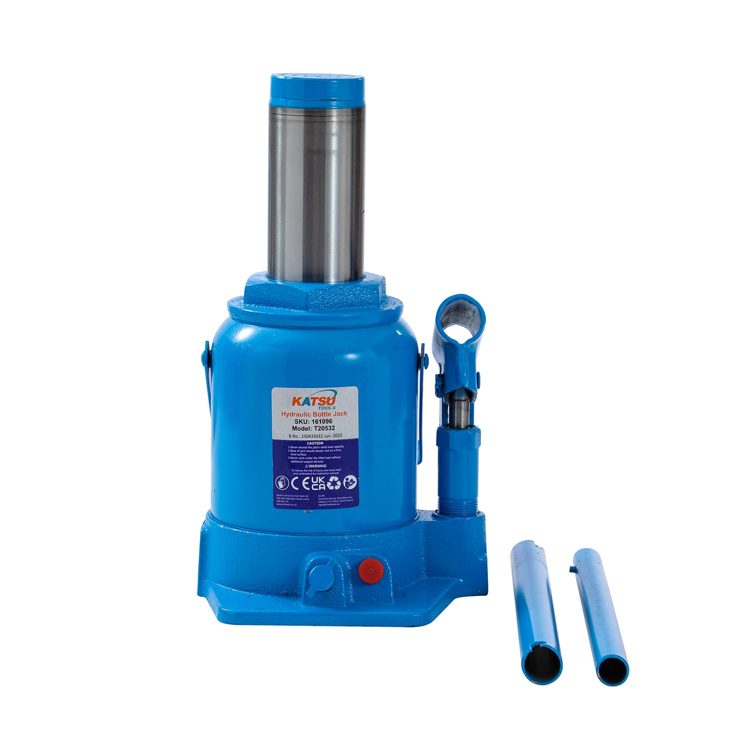 KATSU Tools Gato hidráulico Botella Perfil bajo Compacto 32 T – Elevador Pesado para reparación y Mantenimiento de vehículos