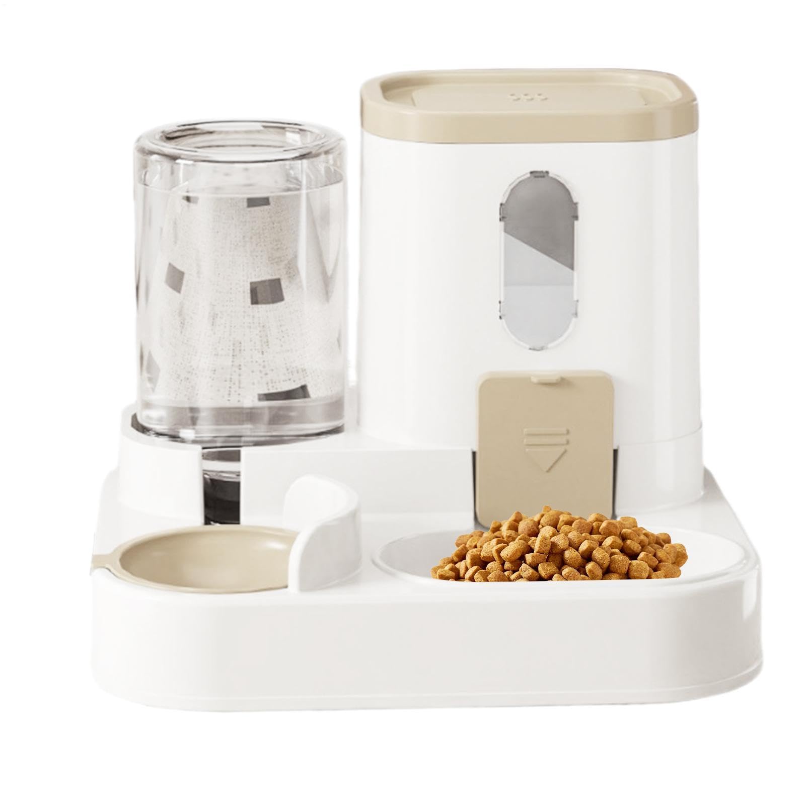 automático para gatos | Dispensador automático de alimentos y cuenco de agua | Alimentador de alimentos y dispensador de agua en juego para gatos, perros y mascotas pequeñas