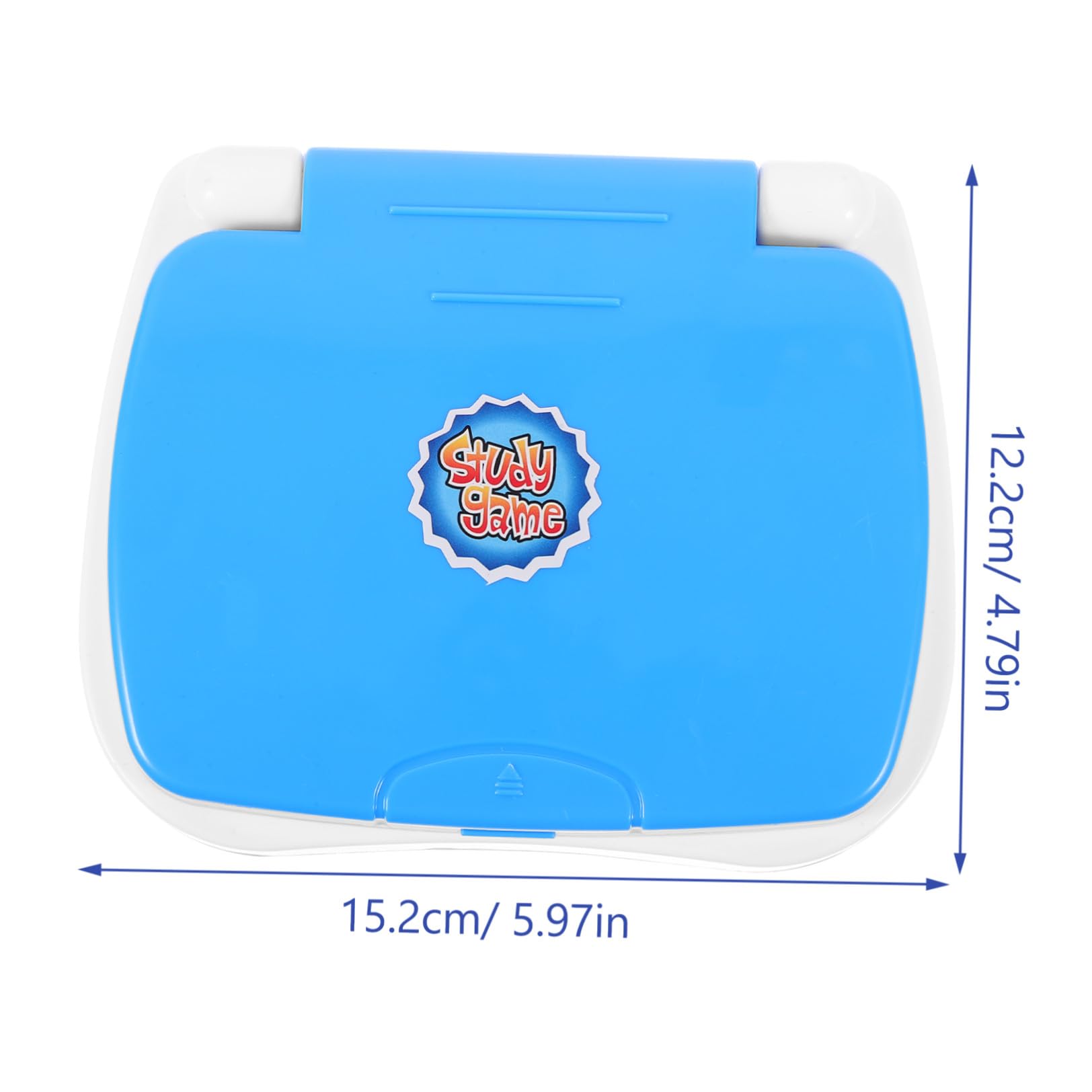 Computer Portatile Istruttivo Bimbo, Mini Simulazione LED Blu | Festa Scuola Decor, Gioco Musicale per Bambini, Batteria 3 X Aa Non Inclusa