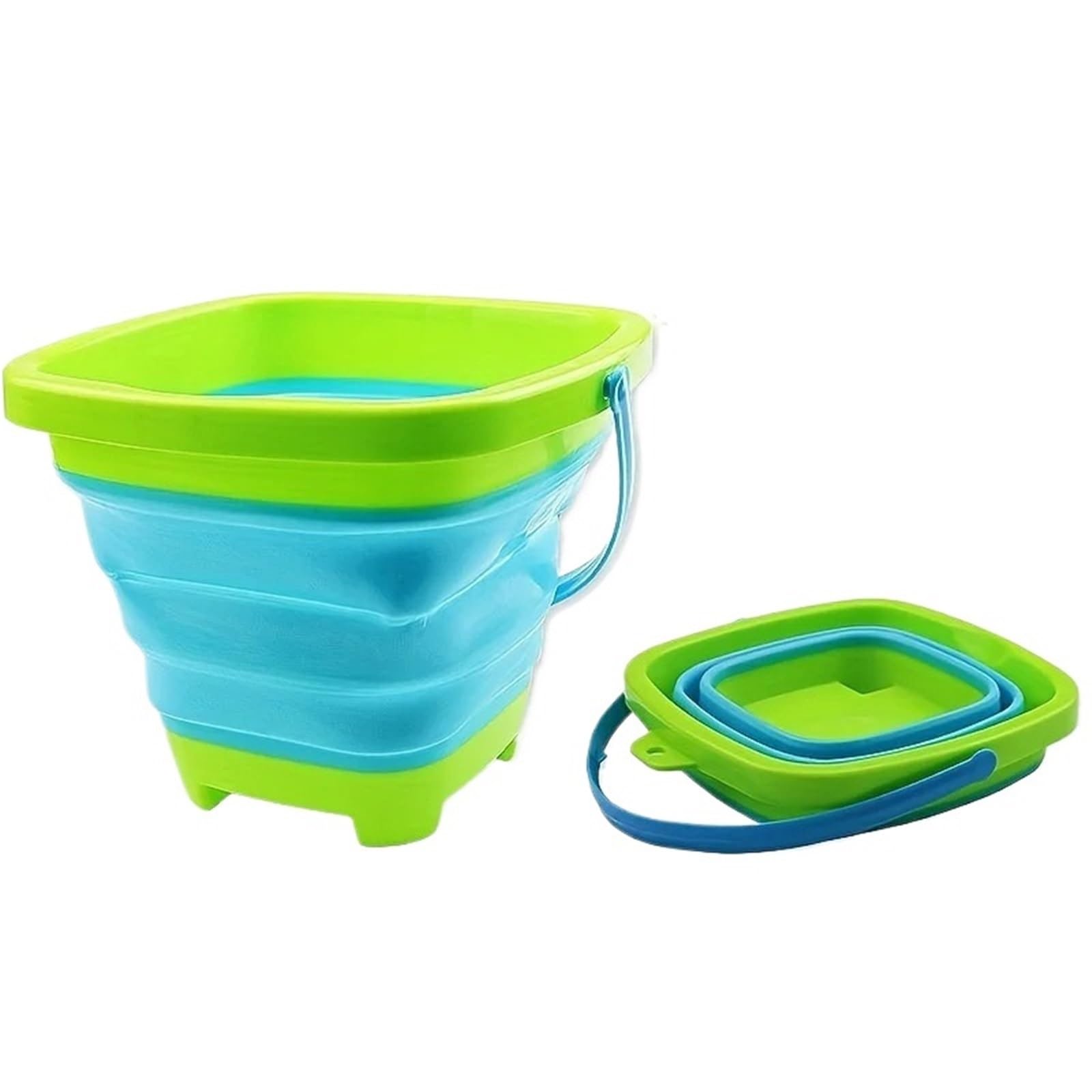 1Pcs Foldable Beach Bucket Silicone Collapsible Buckets For For Summer Activities Camping Gear Travel Sand For Camping And Fishing
