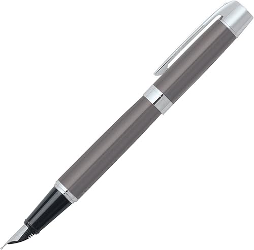Miniatura 2 de Sheaffer 300Pluma estilográfica, color gris metálico, (cromo, plumín de Medio (e0932953) por Sheaffer