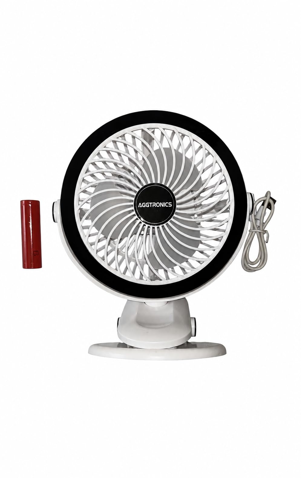 USB Fan with 3 Speeds Multi Direction | Long Battery Backup | Type-C Charging, 2000mAh Battery, Silent Operation & Compact Design, Desk Fan, Portable Fan Pankha with Clip-image-33
