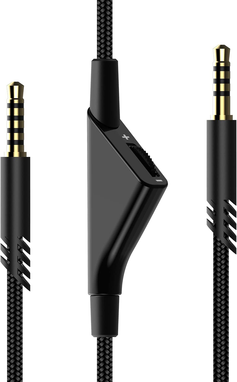Tonmom Replacement for Astro A40 Cord, A10 Headset Cable Braided Wire, 6.5 Feet/2.0 M Volume Control Cable Compatible with Astro A40TR/A40/A10 Gaming Headsets Cord (Black)