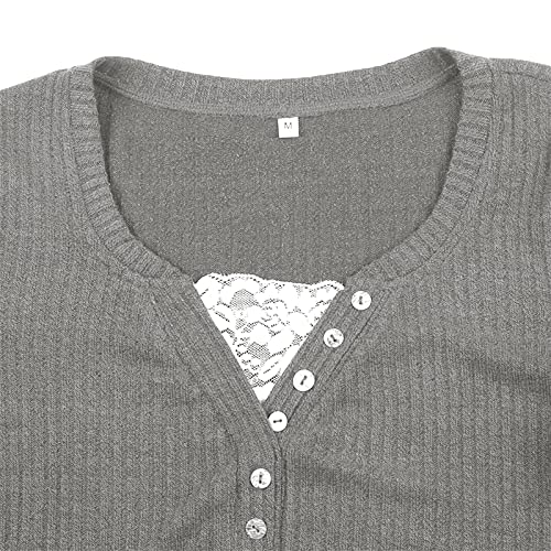 Image of Fairy Grunge Shirts for Women Y2K Tops Long Sleeve Lace Patchwork Tees Teen Girls Vintage Slim Blouse Fall Clothes