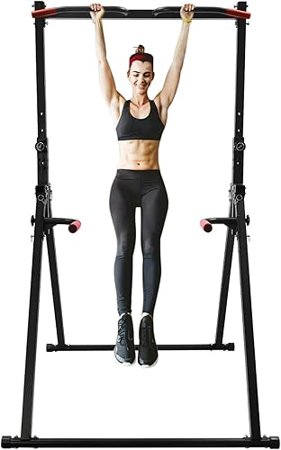 Barra de dominadas de 440 libras, barra de dominadas paralela de altura ajustable, estación de inmersión para gimnasio en casa, resistente,