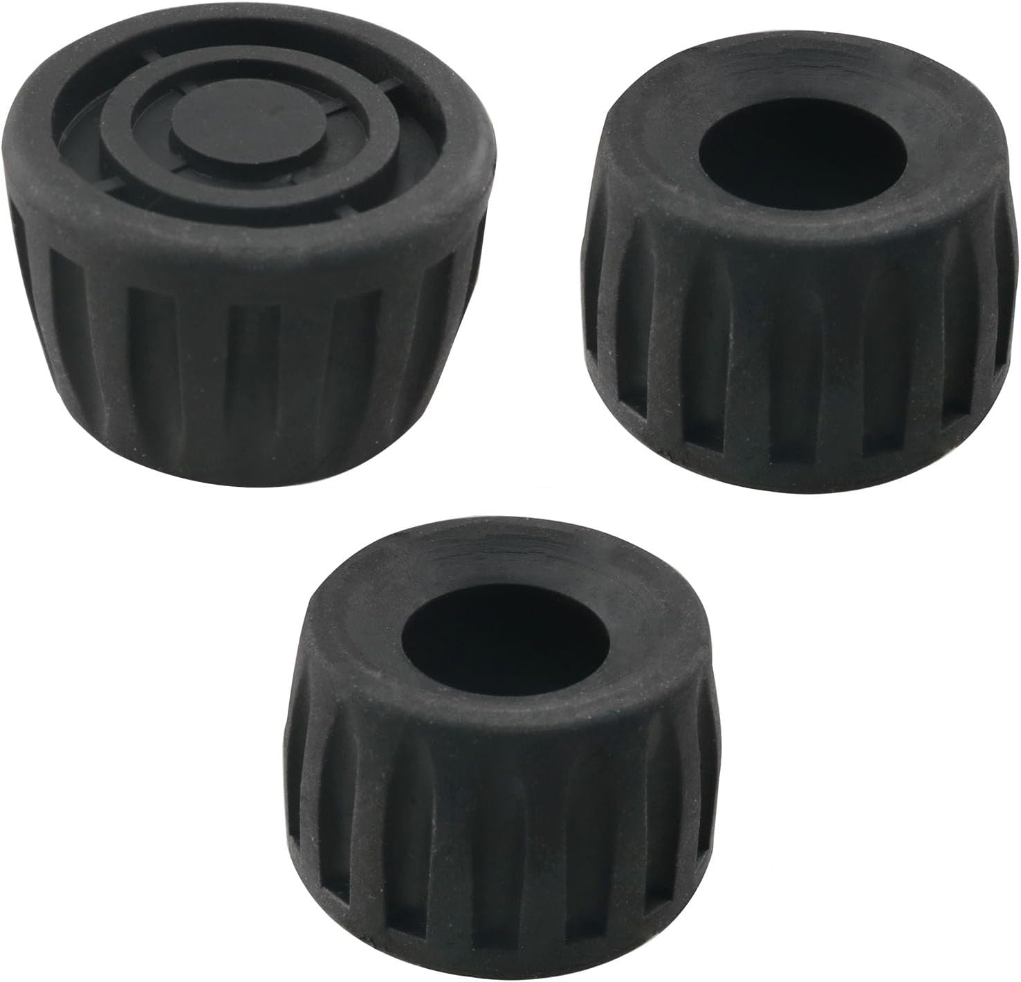 CHENJIN 3PCS Camera Tripod Non Slip Pad Inside Diameter 15MM Rubber Tripod Foot Pad Accessory for Camera Tripod Monopod Replacement Black