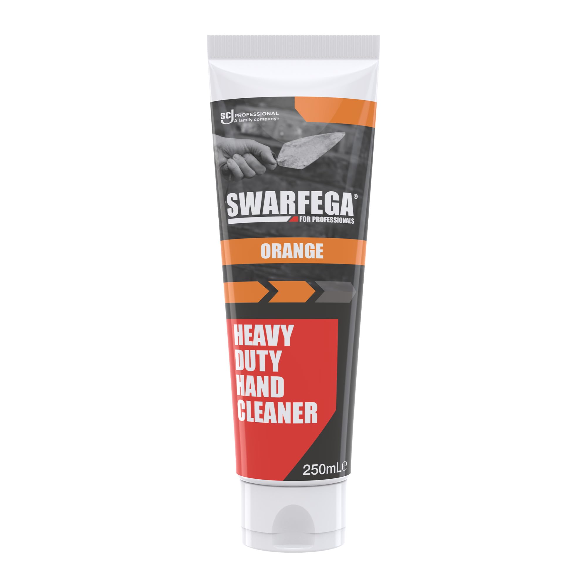 Swarfega Orange – Heavy Duty Hand Cleaner for Oil, Grease & Grime – Non-Abrasive, Solvent-Free, Glycerin Enriched – Orange Fragrance – 250ml Tube – Professional Use Only