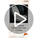 Image of betterhood PosturePro Premium Car Lumbar Back Support and Seat Cushion Combo | 100% Memory Foam, Cotton Cover, Large Size | Backrest + Coccyx Pillow for Back, Tailbone Pain Relief | Ergonomic (Grey)