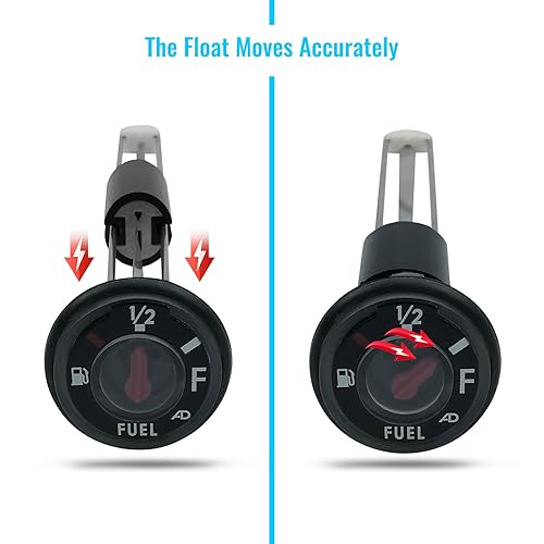 Miniatura 4 de Medidor de tanque de combustible ATV apto para Kawasaki Bayou 220 250 300 400 KLF220 KLF250 KLF300 KLF400 y Prairie 300 400 KVF300 KVF400, reemplazo