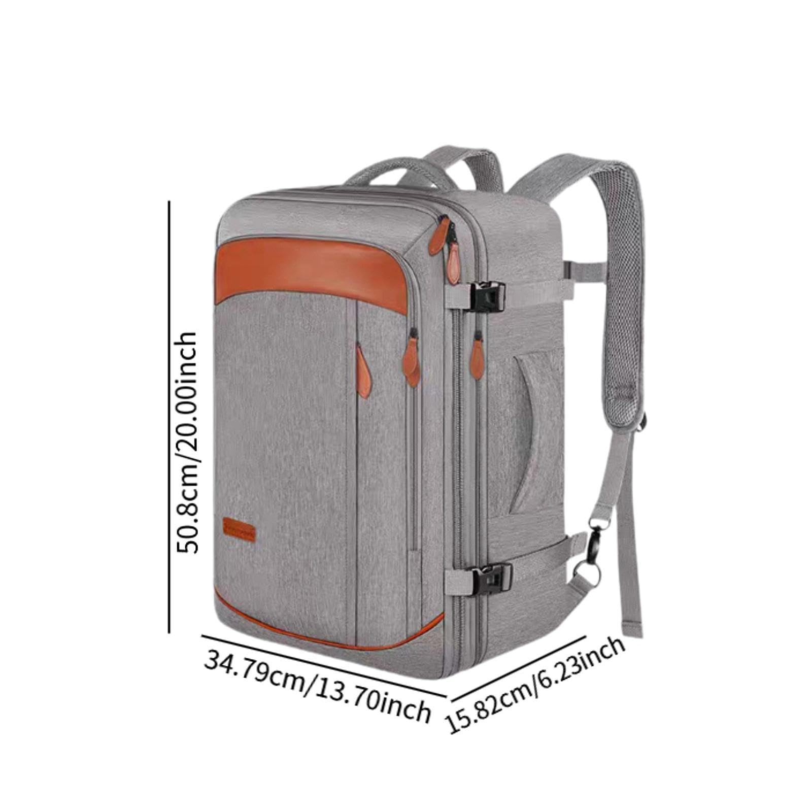 Handgepäcktasche, erweiterbar, 50,8 cm, Untersitz-Kabinentasche, wasserdichtes Oxford-Gewebe, Reiserucksack, Handkoffer für Fluggesellschaften