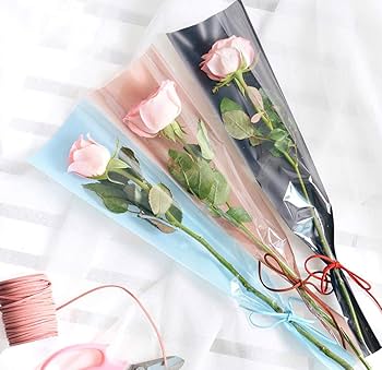 フラワー ラッピング バッグ 一輪用 花 100枚 セット (グリーン) Amazon | speed mao フラワー ラッピング バッグ 一輪用 花 100