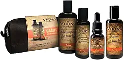 Kit de Barba Necessaire, Shampoo, Condicionador, Balm e Óleo