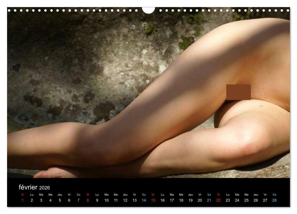 Femme et Nature (Calendrier mural 2026 DIN A3 vertical), CALVENDO calendrier mensuel: Travail photographique érotique sur le rapport sensoriel et émotionnel de la femme au contact de la nature...