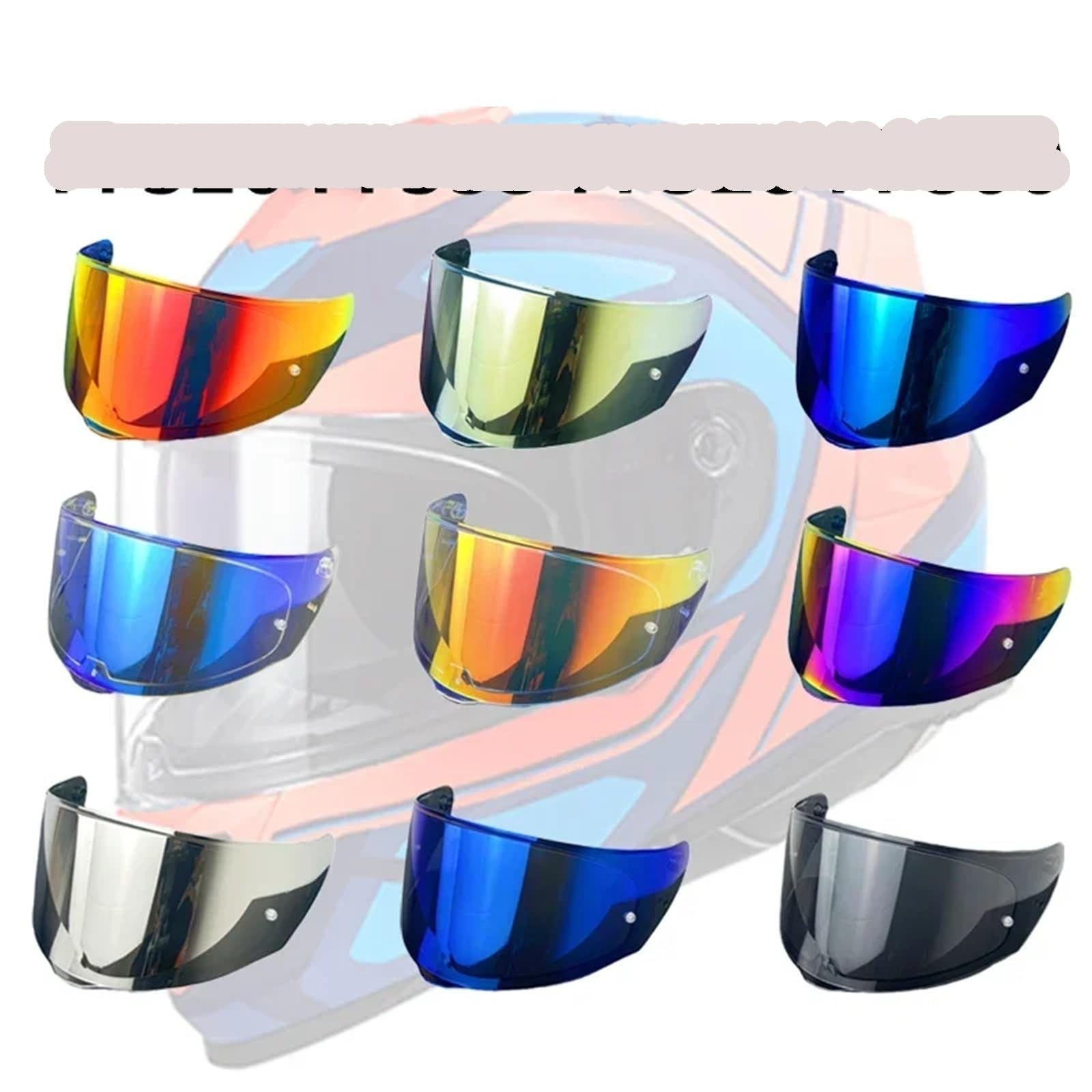 Visera Casco Moto Visera for casco de motocicleta, protección visera, accesorios faciales integrales, protector lente(Color 10)