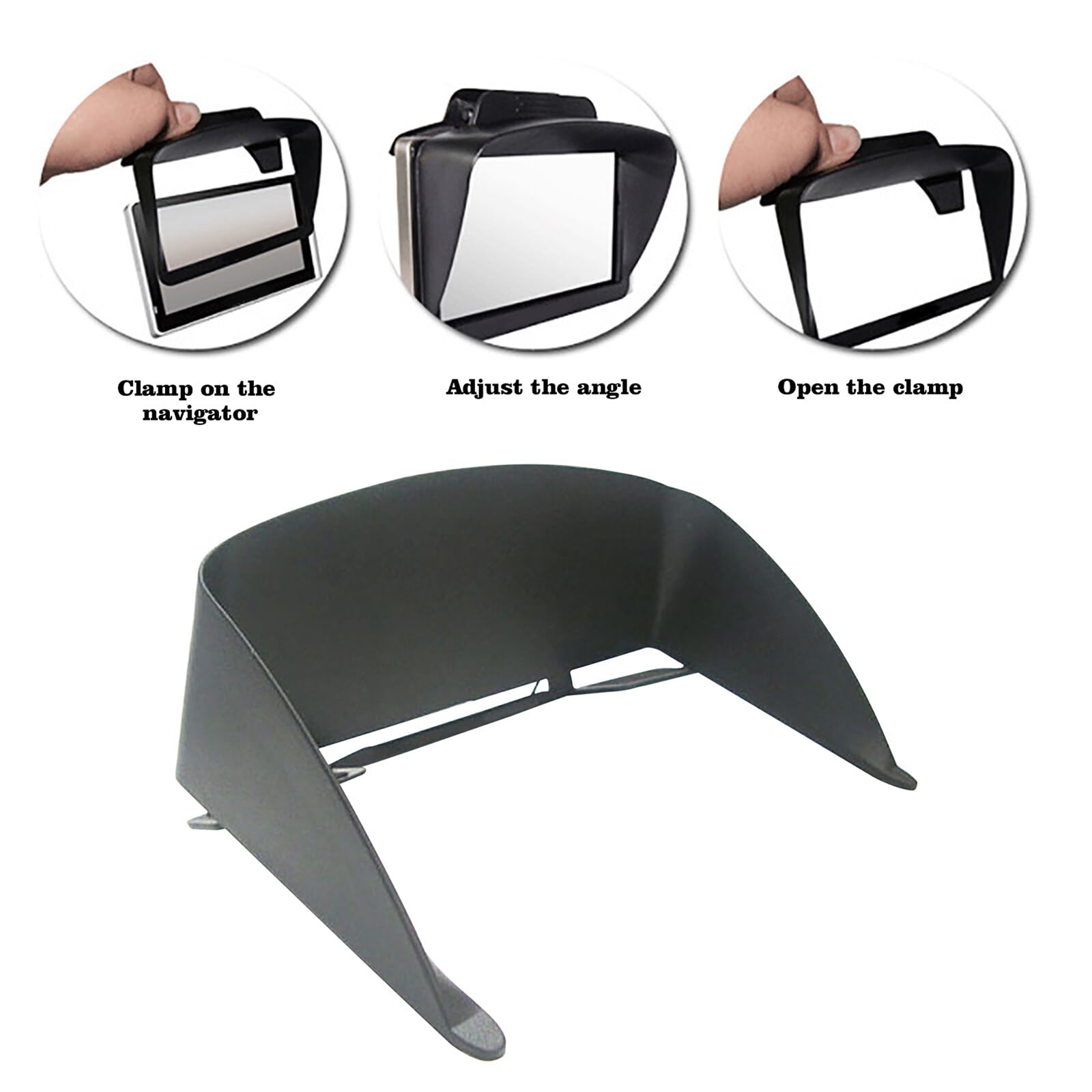 Anti-Glare Sunshield Visor For 7-Inch Car GPS – Sun Protection Dash Accessory
