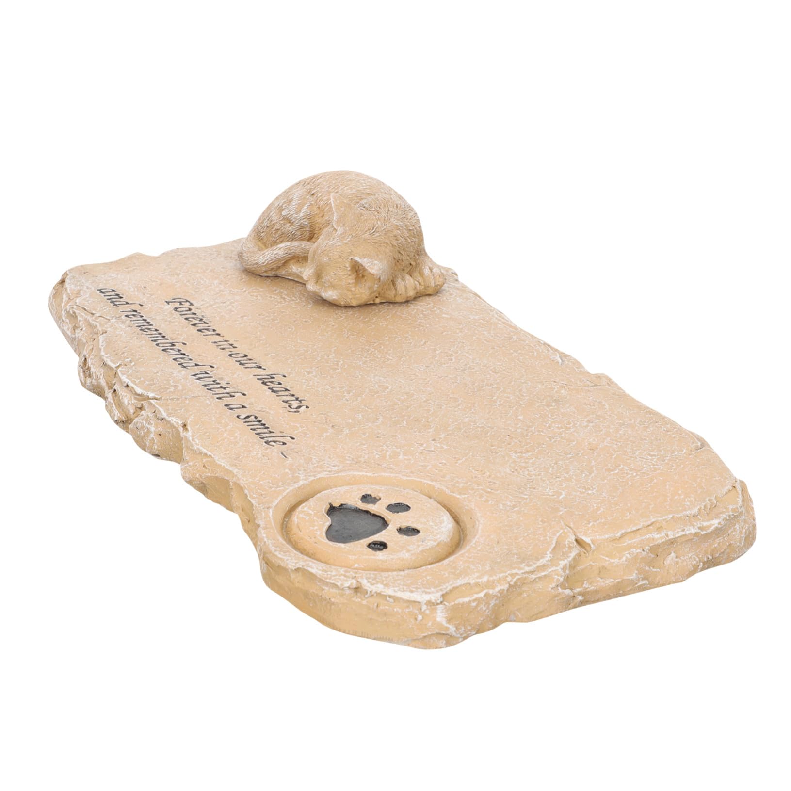 Adorno para jardín y balcón con forma de gatito en resina resistente