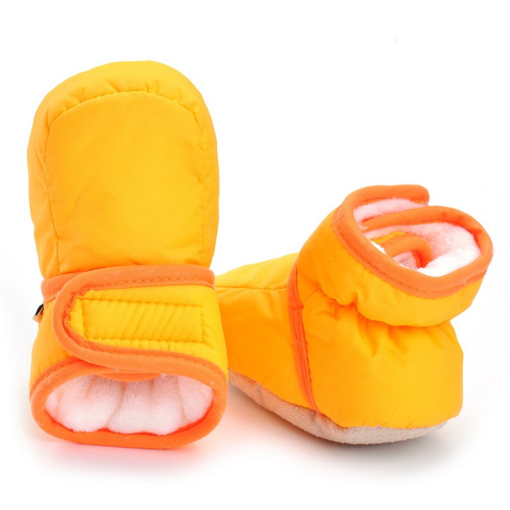ESTAMICO Baby Winterstiefel Jungen Winter Babyschuhe Mädchen Gelb 3-6 Monate
