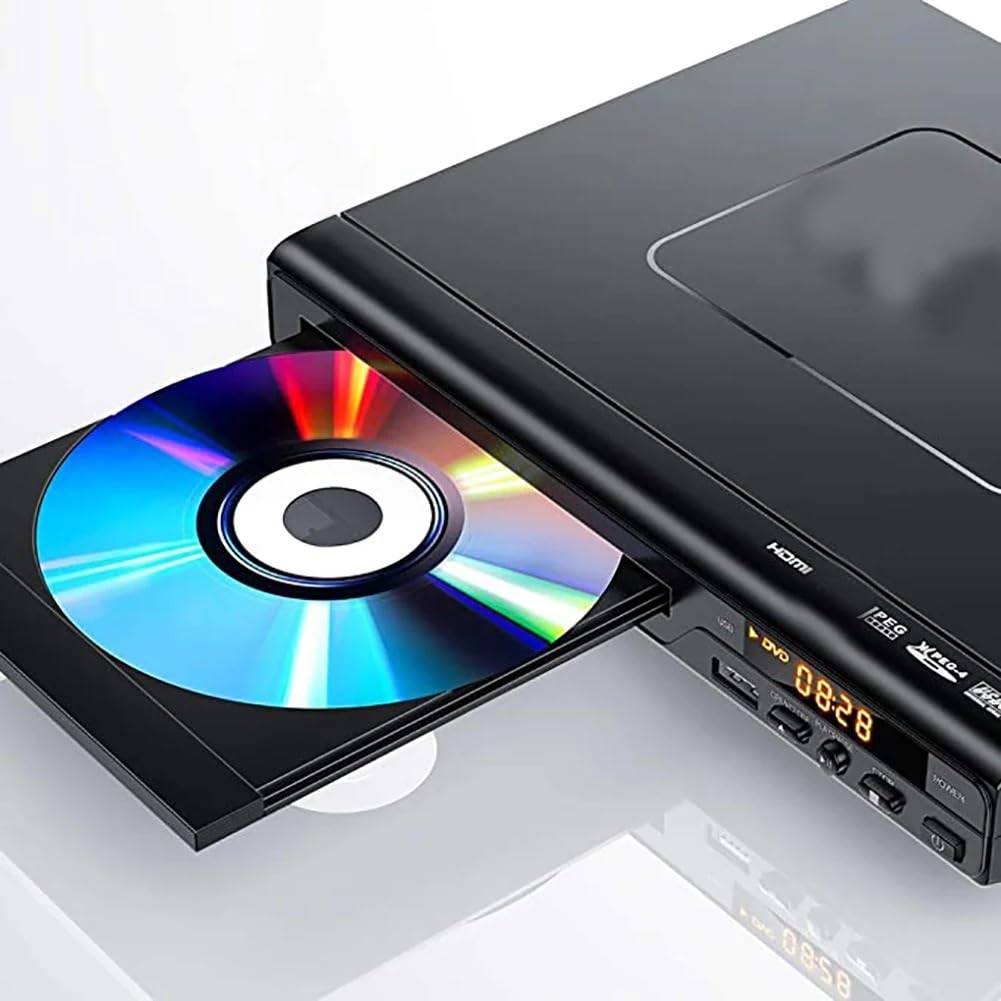 JVDDI Home DVD Player for TV Video CD VCD U Disk MP3 with Remote Control AV Cable 5.1 Channel