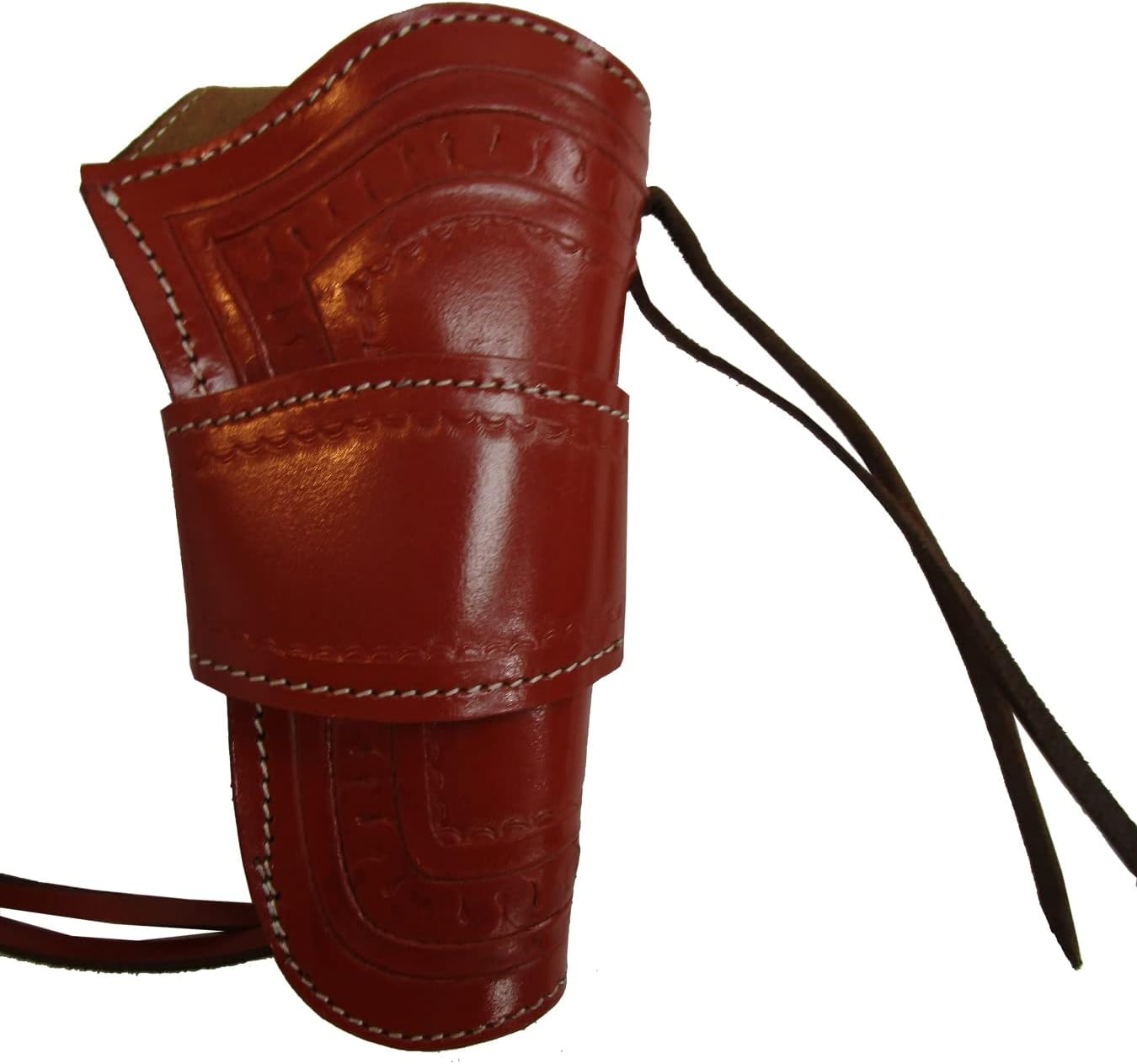 Western Holster Gun Carry CASE Snake Tooled Double Single Action Revolver Holder Right Handed