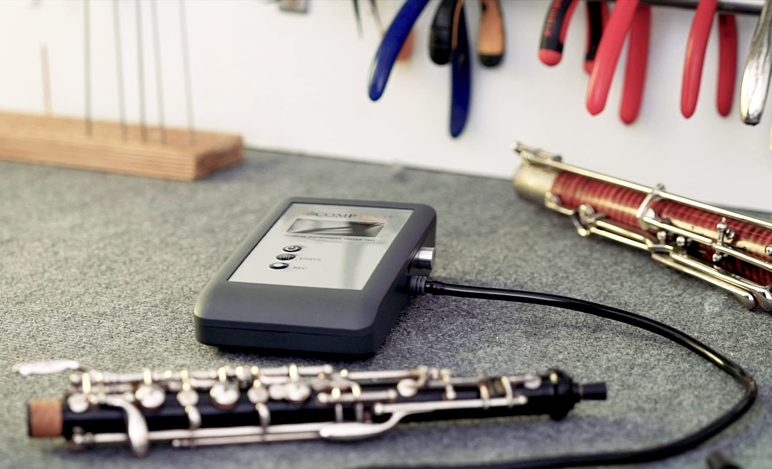 Musical Instrument Tester Pro. Detecta Fugas en tu Instrumento Musical de Viento. para Clarinete Fagot, Oboe, Flauta, Trompeta, Saxofón. Reparar y Comprobar.