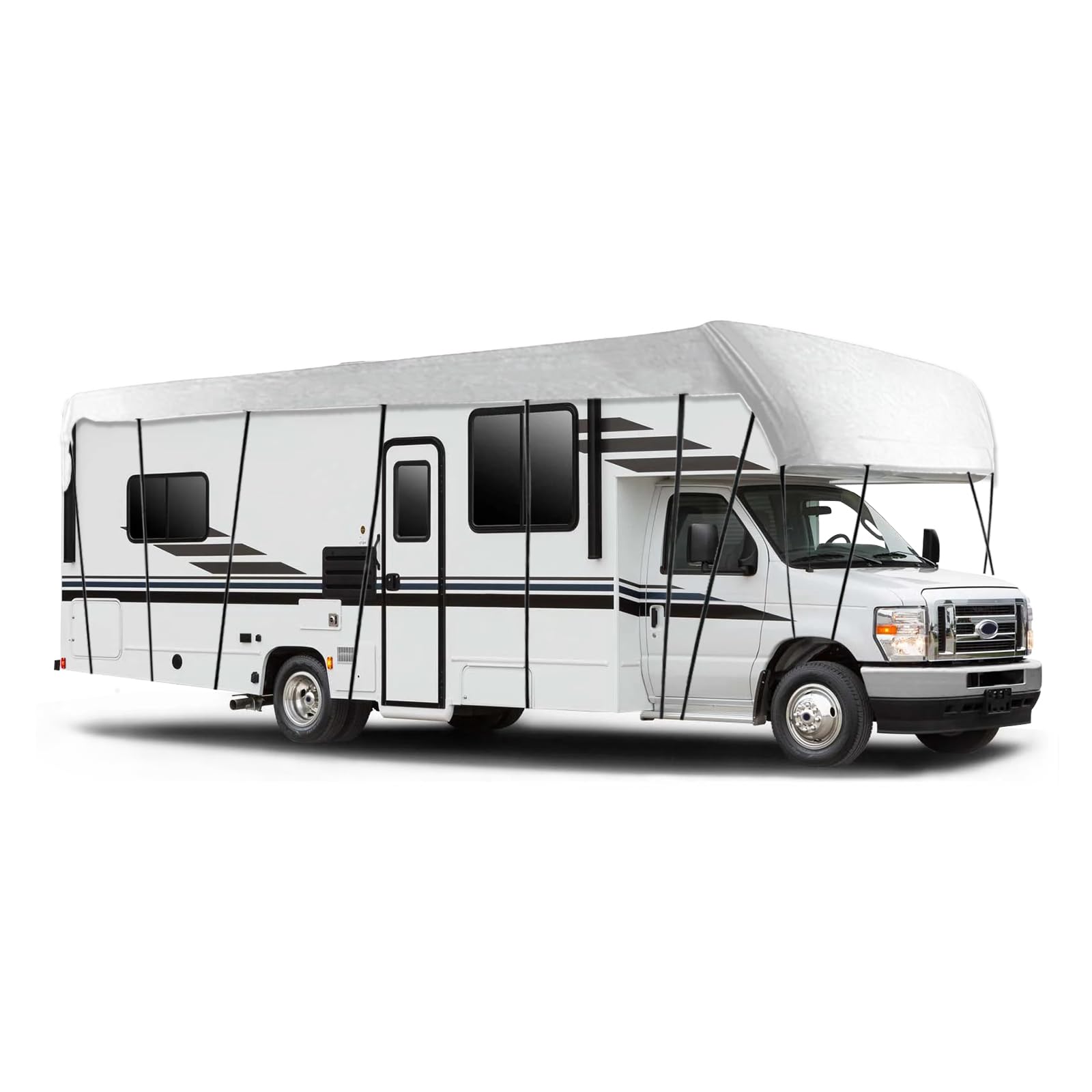 NEWFUN Telo Copri Camper, Copertura Camper, Copertura del Tetto Della Roulotte Adatta per 600 cm a 650 cm, Protezione UV, Protezione dal Sole, Protezione Dalla Neve, Protezione dal Gelo (7-7.5M)