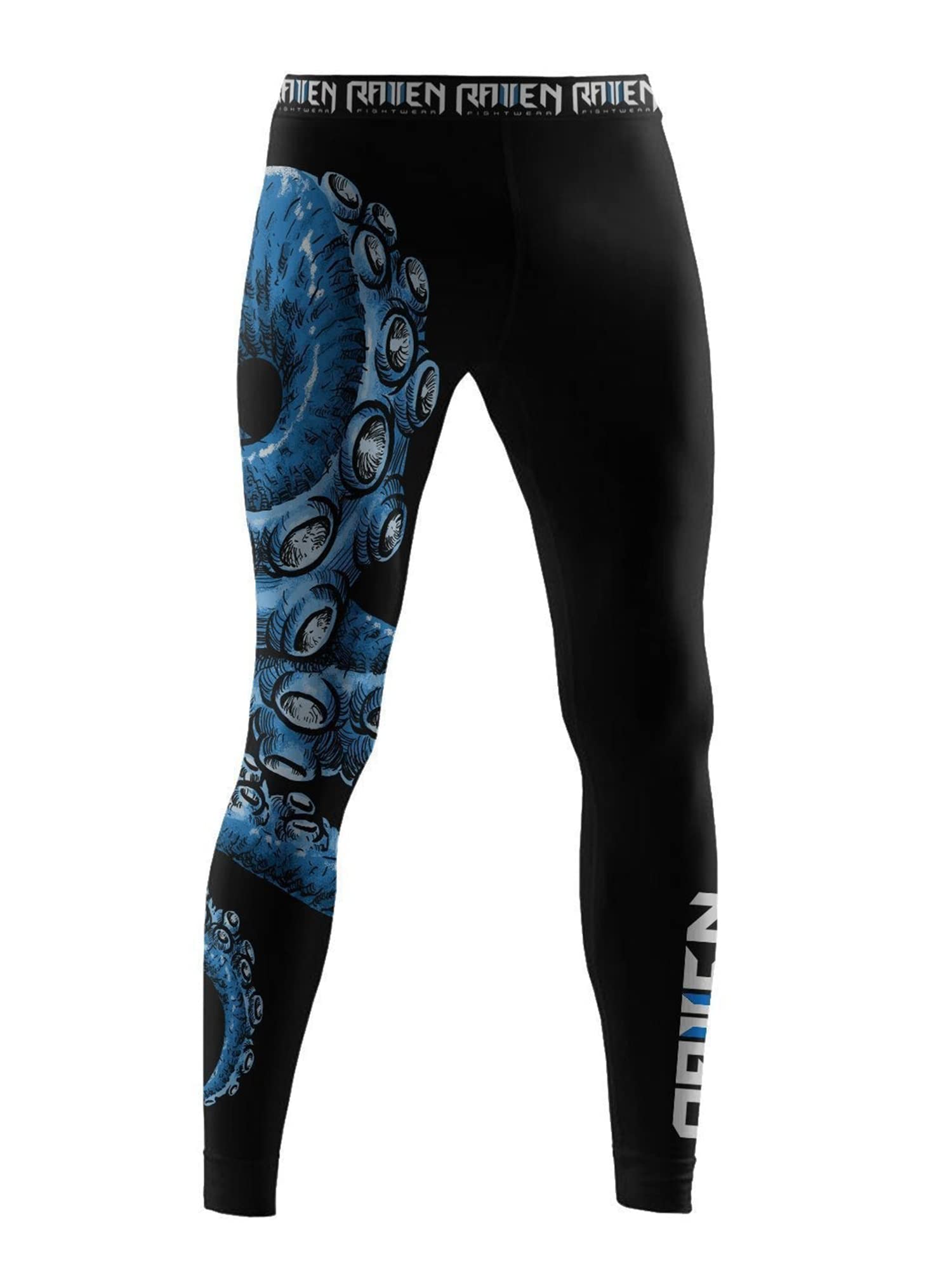 raven fightwear Men's Kraken Octopus BJJ Spats Tights MMA-picture-39