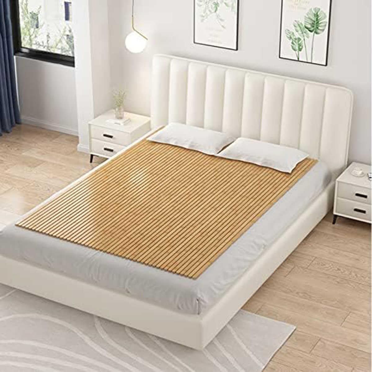 Doghe di supporto per letto in bambù arrotolabili, per supporto della vita e migliore qualità del sonno, materasso pieghevole per un sonno migliore, ricambio per doghe in legno