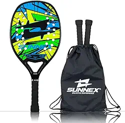 Raquete Beach Tennis Sunnex Thunder Reforço em Carbono 3K 02