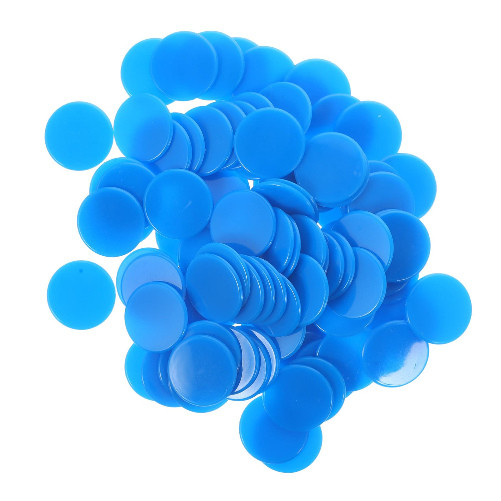 BESTonZON 100pcs Colored Bingo Chips Double-Sided Counting Discs for Games Classroom and Math Learning Fun Markers Mixed Colors for Parties and Activities