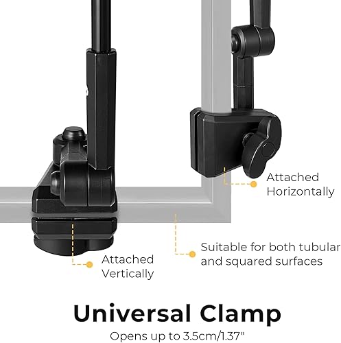 Miniatura 4 de Prospo Sombrilla para silla de playa con abrazadera ajustable universal, protección UV, sombrilla para exteriores, cochecitos, sillas de ruedas,