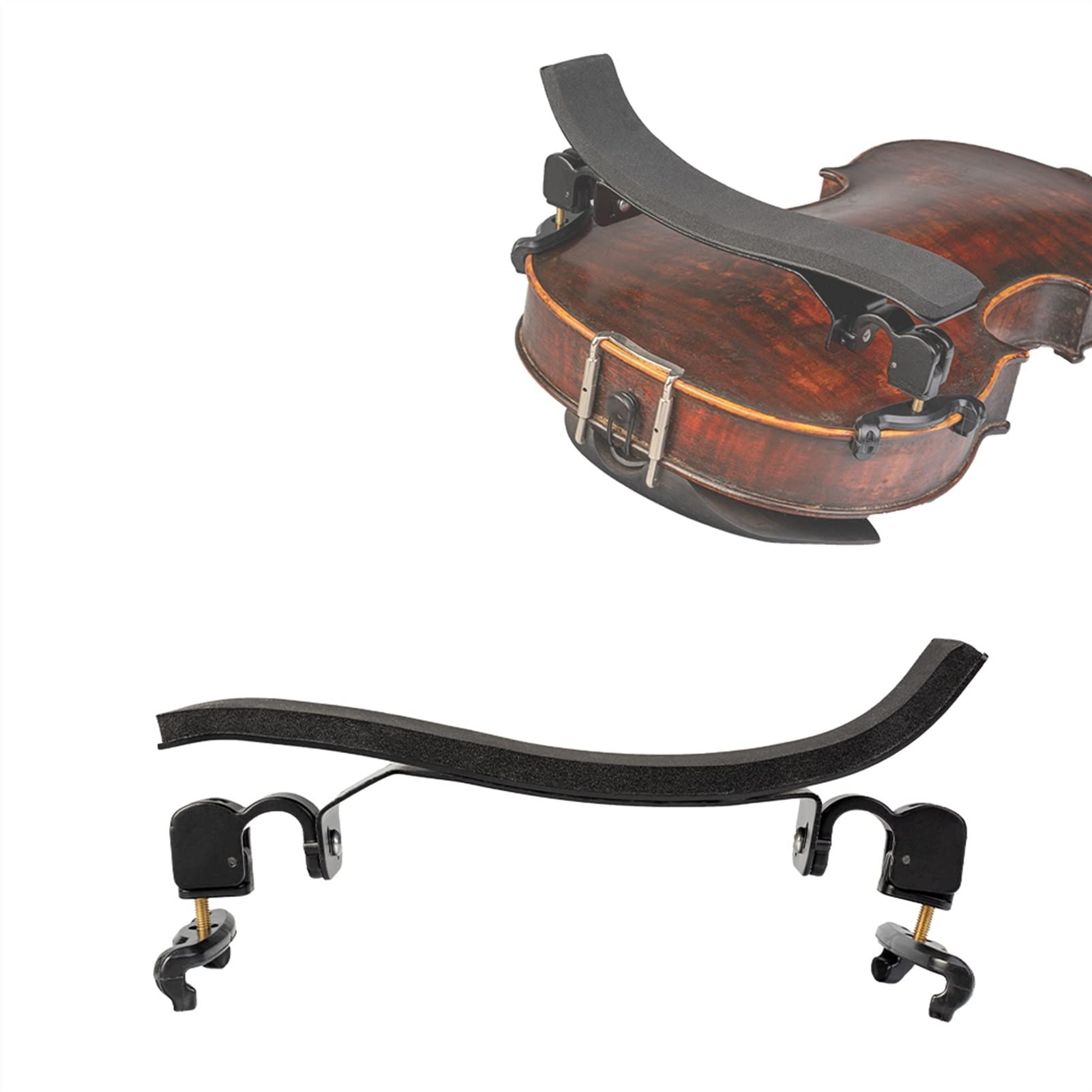 FLFL Hombreras violín Descanso del Hombro De Violín Pies Ajustables Y Collapsibles Partes violín (Color : Ti-Alloy)
