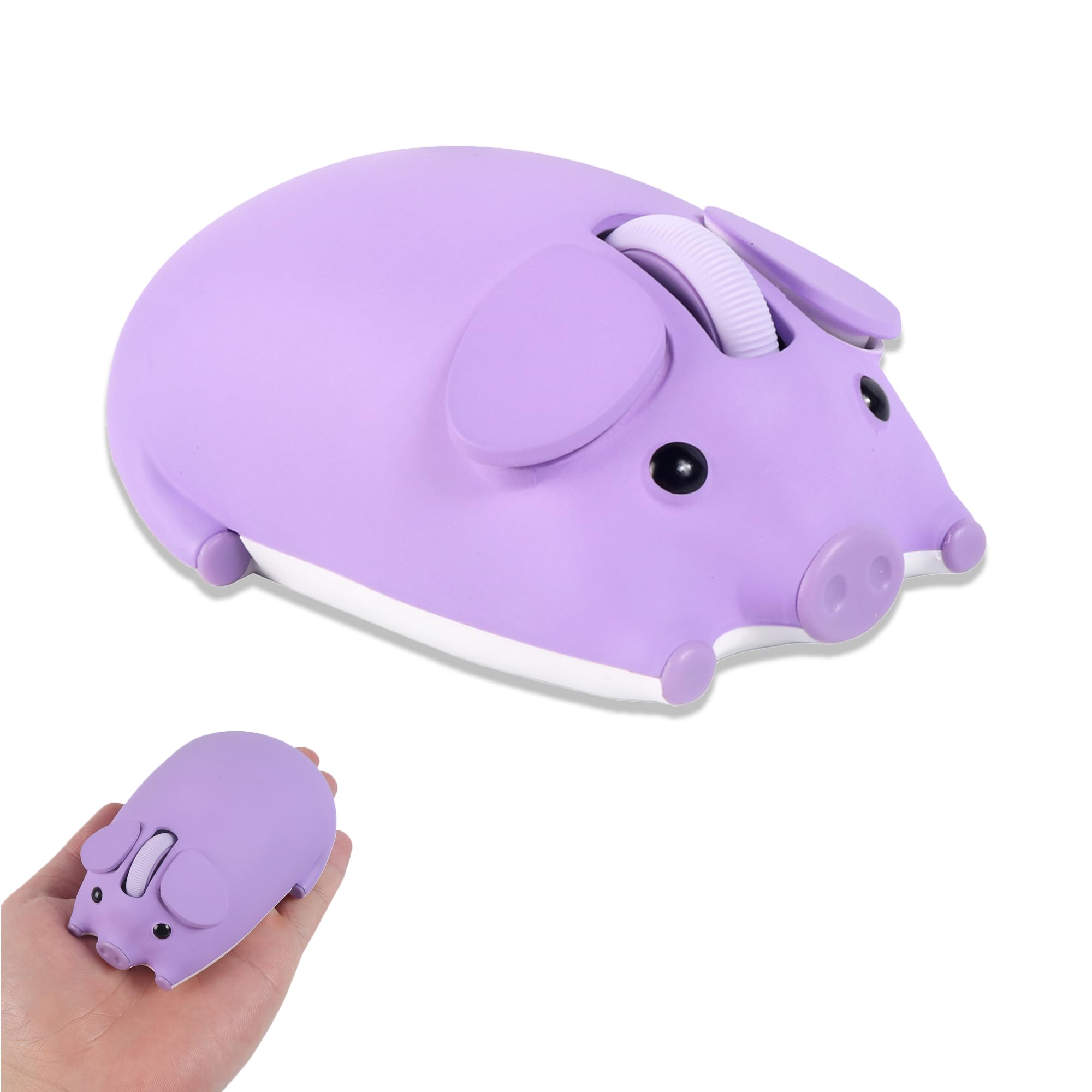 KeautFair Mini Kabellose USB Maus,Tragbar Winzig Klein Akku