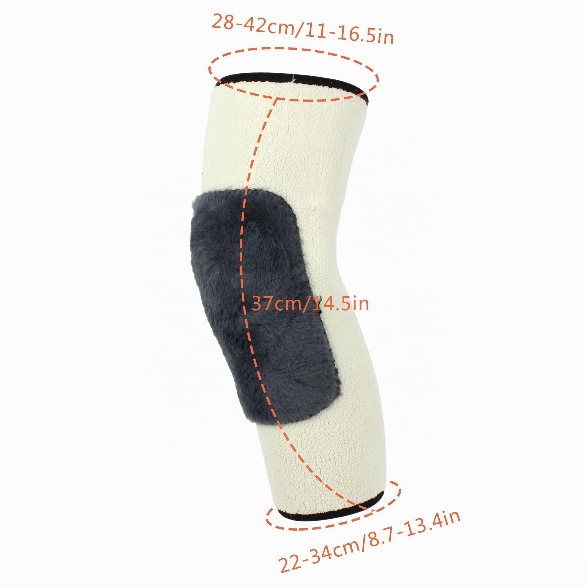 Winter Warm Beinwärmer Kniewärmer für Alte Leute - Verdicken Knieschützer Verlängern Knieschoner Winddicht Elastische Kneepad