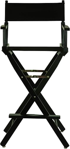 Miniatura 5 de Casual Home Silla de director de 30" Marco negro lona negra