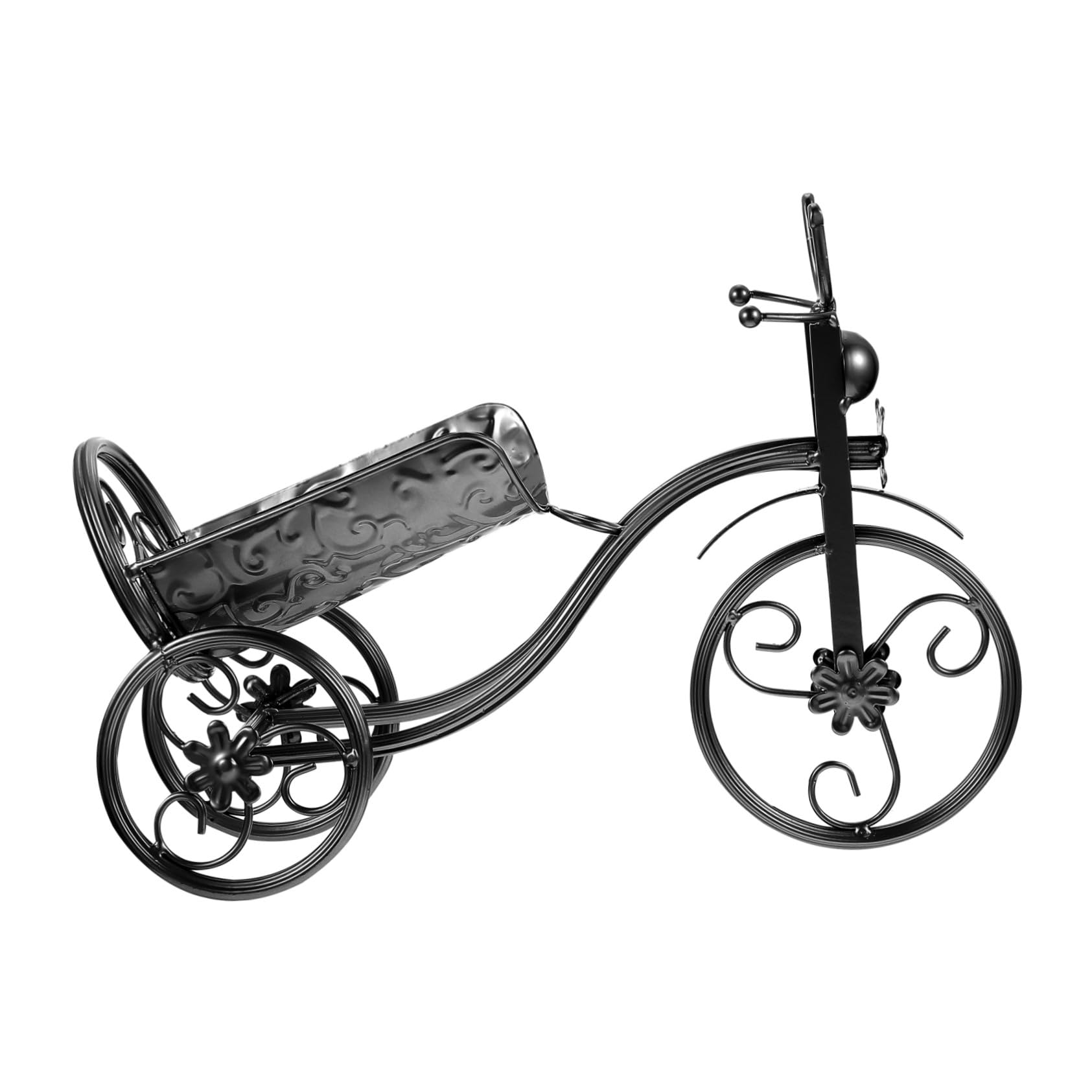 Casier à bouteilles de vin vélo noir VICASKY pour une décoration de table