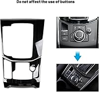 Vista 5 de Compatible with Mazda CX-5 2025 2024 2023 2022 2021 2020 2019 2018 2017 Accessories Car Center Console Cover Gear Panel Gear Shift Knob Cover Trims