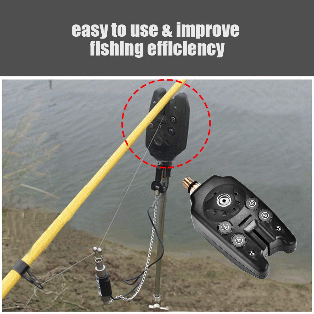 Détecteur de touche électronique pour la pêche - Indicateur lumineux LED - Swinger Vibration - Appareil de pêche