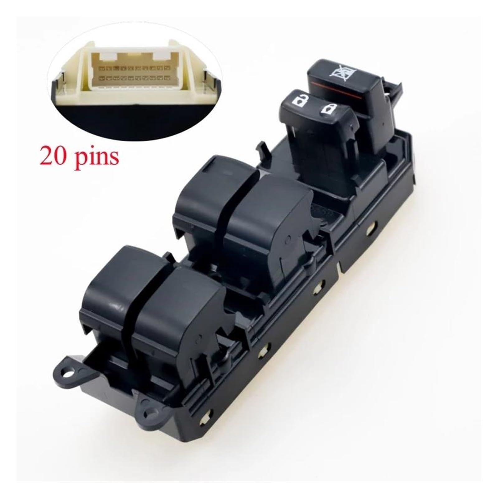 Alzacristallo elettrico 84040-74020 Nuovo interruttore della finestra di alimentazione Compatibile con Toyota IQ Driver Switch Switch Window Window 8404074020 Interruttore principale della finestra