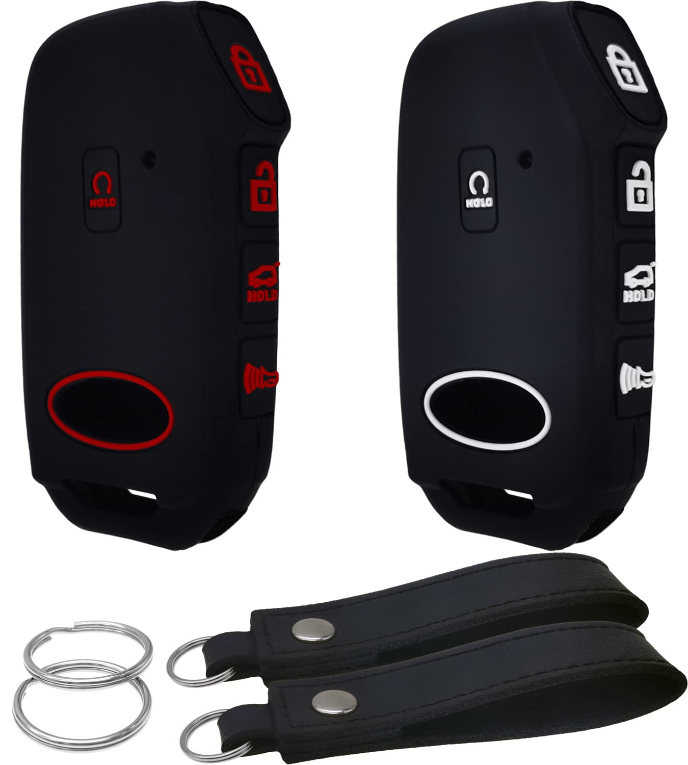 Coque silicone clé Kia K5 Forte5 protection Premium pour télécommande noire - 7