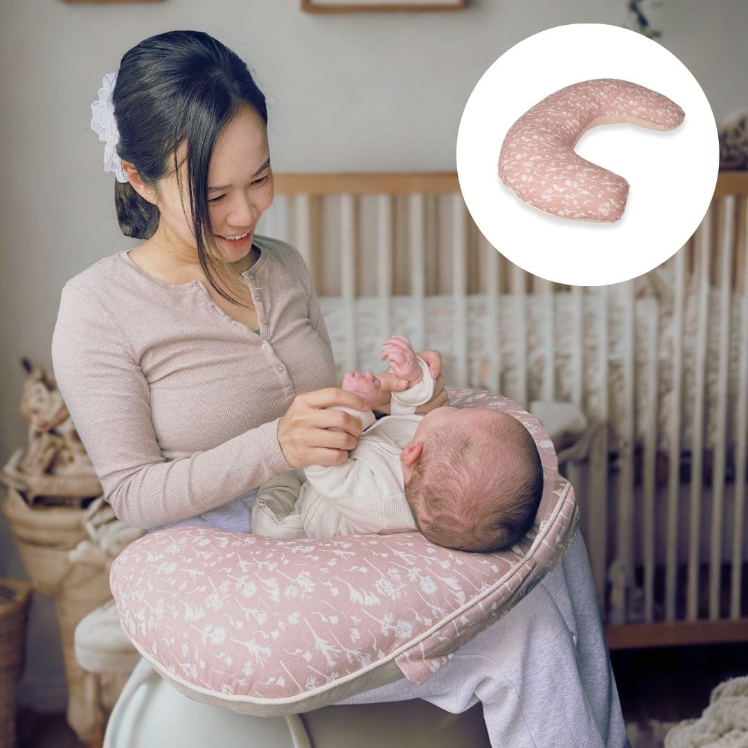 BellaMoon Mini cuscino per allattamento, cuscino di supporto per l'allattamento al seno per mamme, cuscino per maternità e gravidanza, che dorme sul fianco e supporto per le braccia, set essenziale