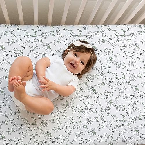 Sorrel + Fern 00012 2-Pack Organic Fitted Crib Sheets For Standard Crib thumb #7