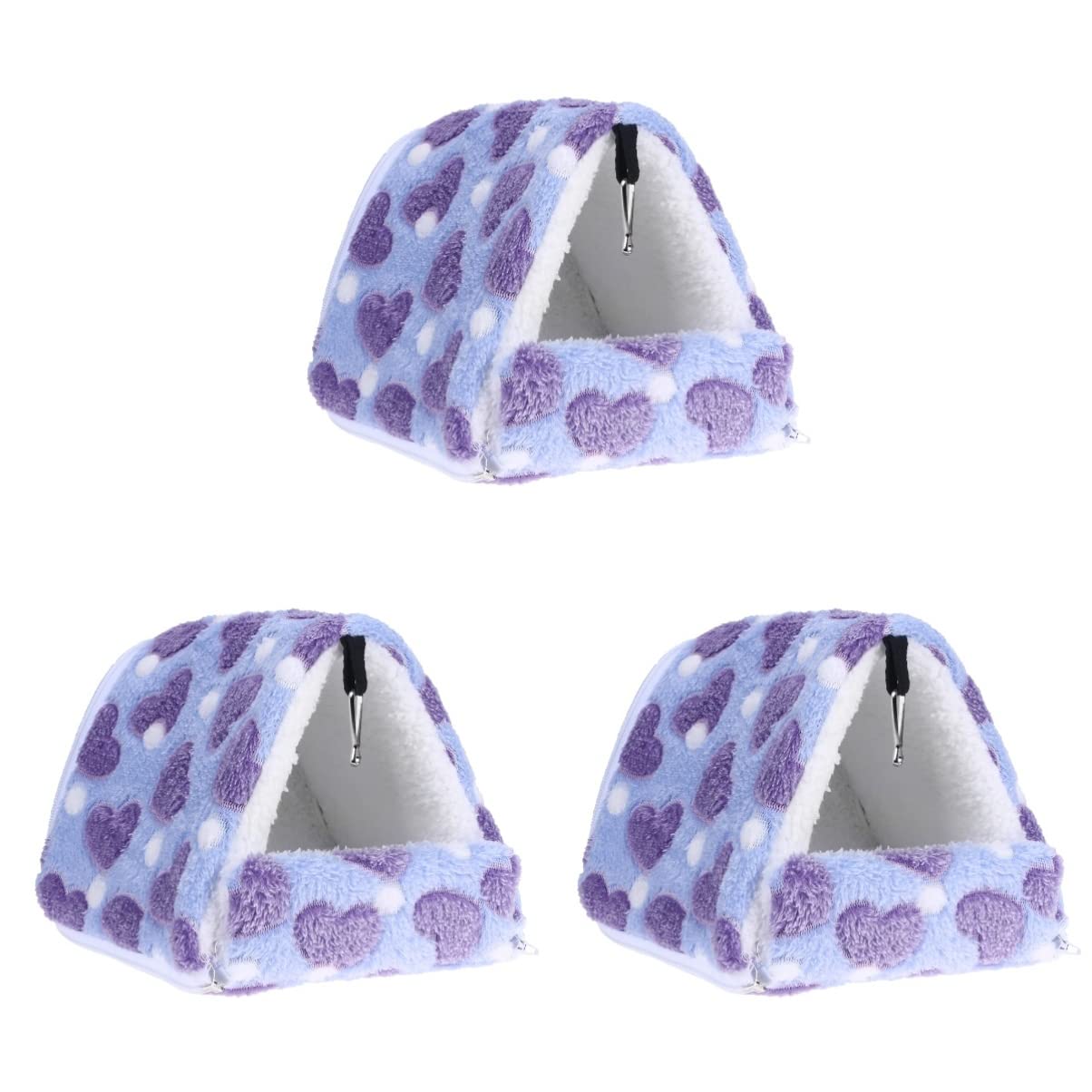 POPETPOP 3pcs Hamster Sleep Sack Bedding Winter Cage Rat Animals Birds Hanging Sugar Bed *cm Cotton Guinea-pig Drawl House Home, Pet Hedgehog Squirrel Accessories Sleeping for Bird