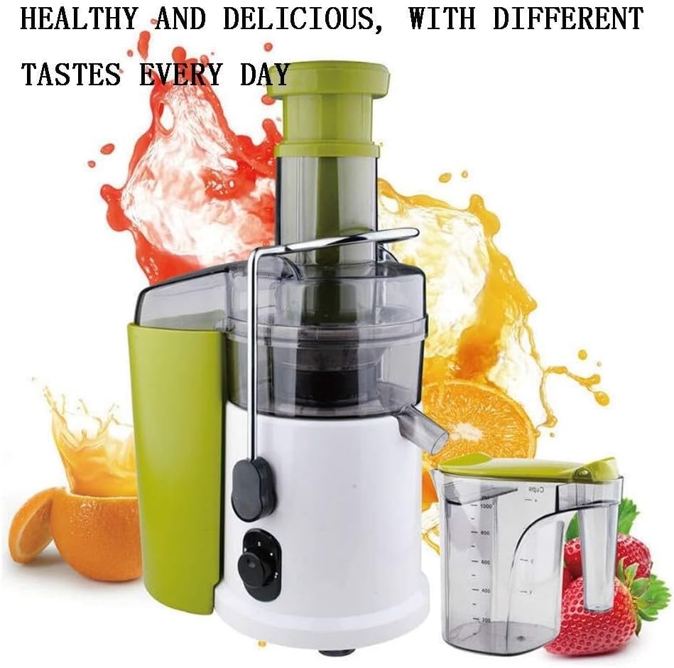600W Power, Easy Clean Extractor Press Centrifugal Juicing Machine, 2 Speed Juicer for Fruits and Vegs, with Non-Slip Feet