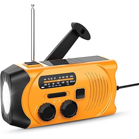 Amazon Co Jp 最新版 防災ラジオ 懐中電灯ラジオ 緊急用ソーラーラジオ Sosアラート付き 多機能対応ラ 手回しラジオ 多機能 懐中電灯 Am Fm携帯ラジオ Sosアラート付き Usb充電 ソーラー 充電 手回し 大容量00mah付き 多機能 防水 地震 震災 津波 台風などの