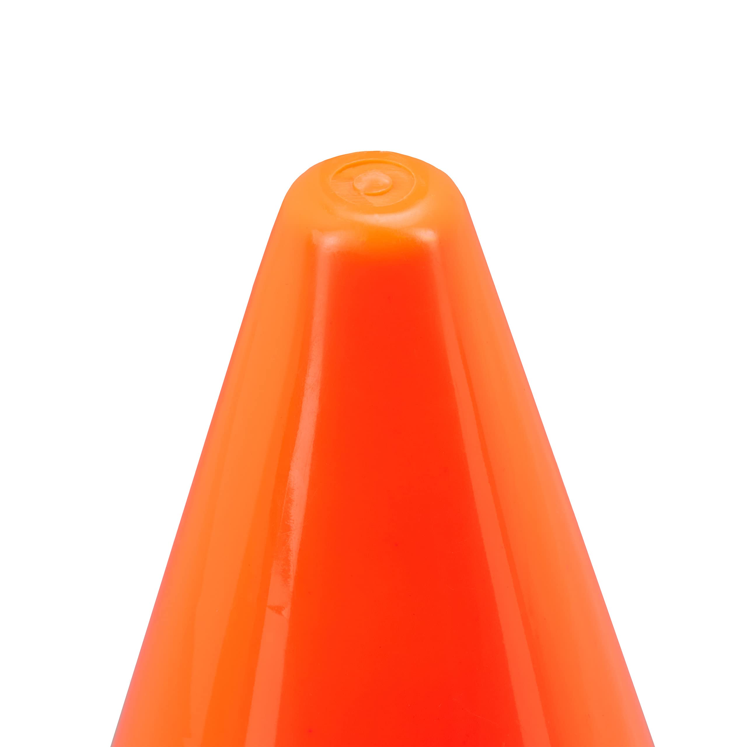 relaxdays Cône de signalisation en Lot de 20, plots, pour Enfant, 18 cm, entraînement, Football, Sport canin, Orange