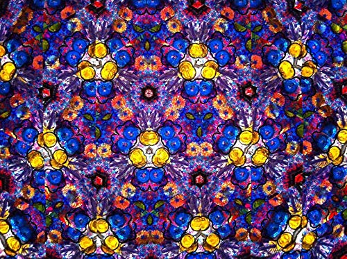 Wheels Kaleidoscope Long Flower Dark Brass with Stand Traditional Miniature Toys Optical Art Illusion Unique Gift for Wedding KLF